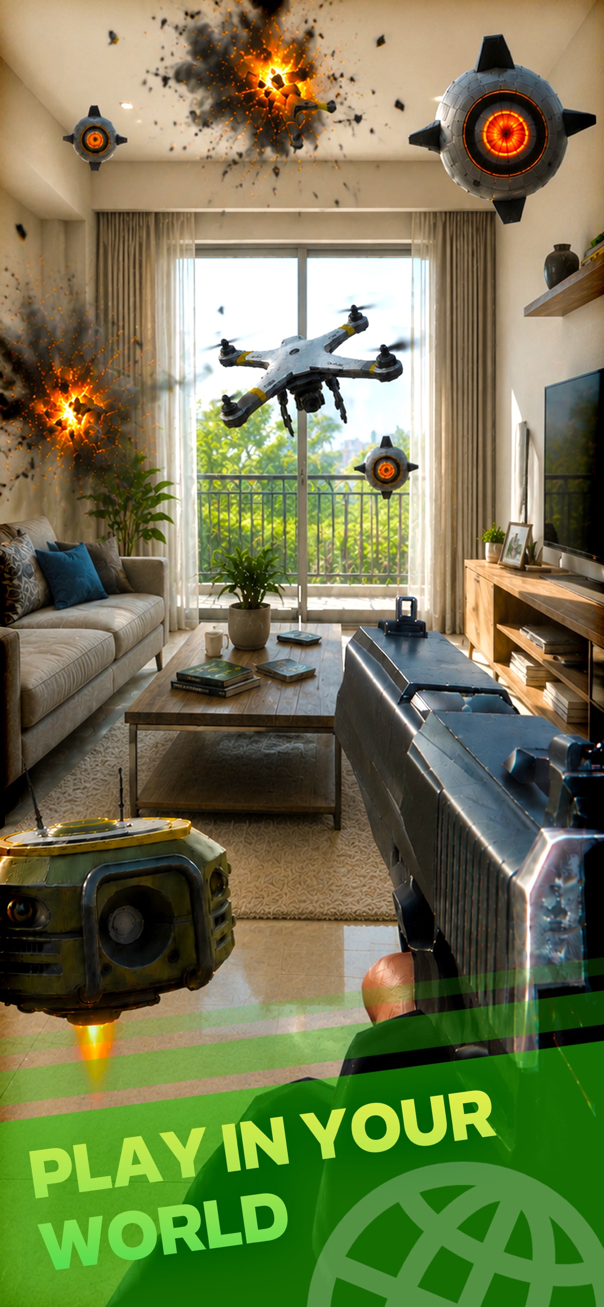 AR Game : Down The Drone screenshot 5