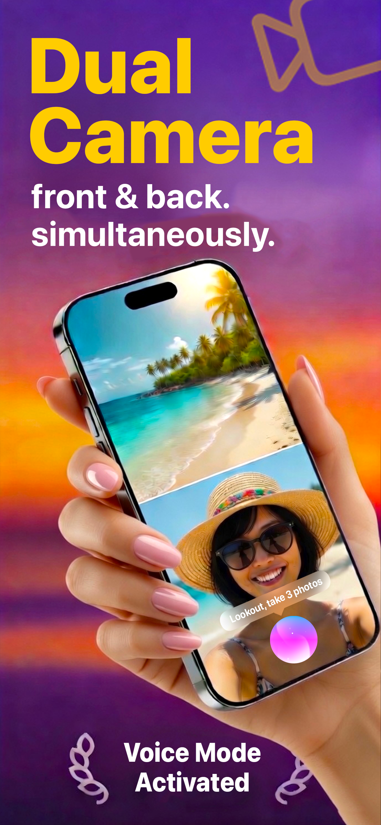 Lookout Dual Camera Recorder iPhone screenshot 1